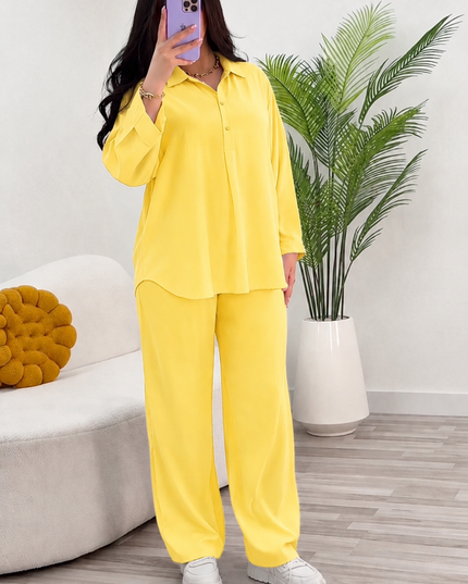 Linen Shirt & Trouser Set For Women