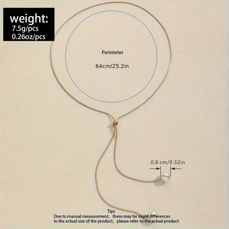 قلادة لؤلؤ قابلة للتعديل 