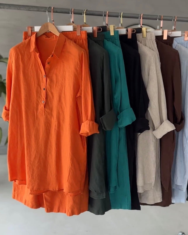 Women's Shirt & Loose Trouser set