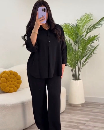 Linen Shirt & Trouser Set For Women