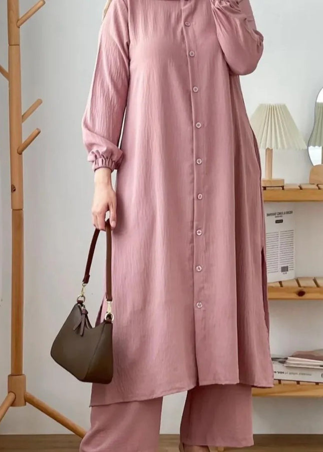 Women Long Shirt & Trouser Set