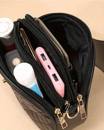 Women's Quilted Crossbody Bag