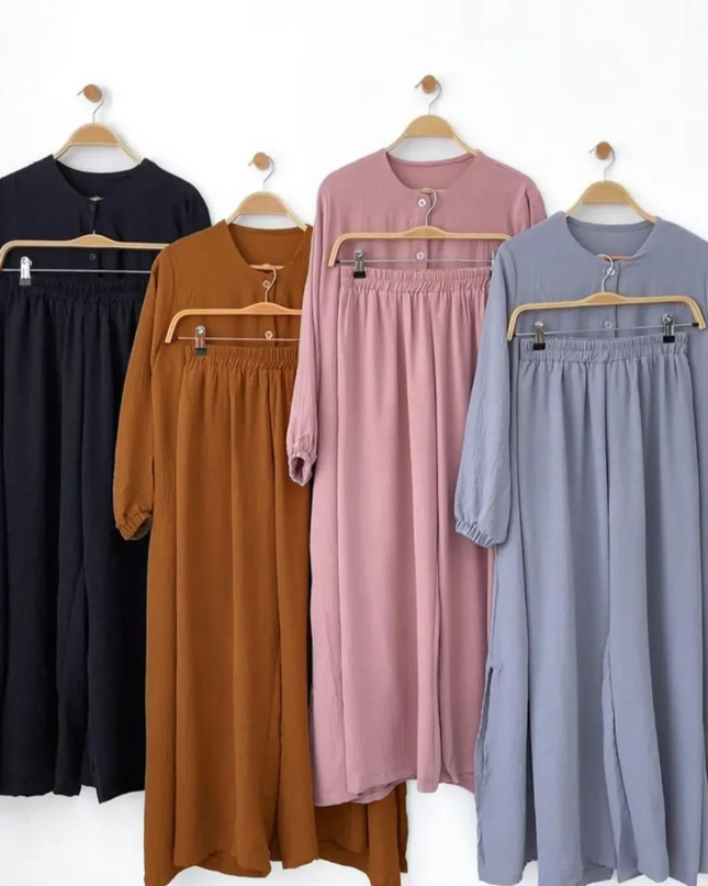 Women Long Shirt & Trouser Set
